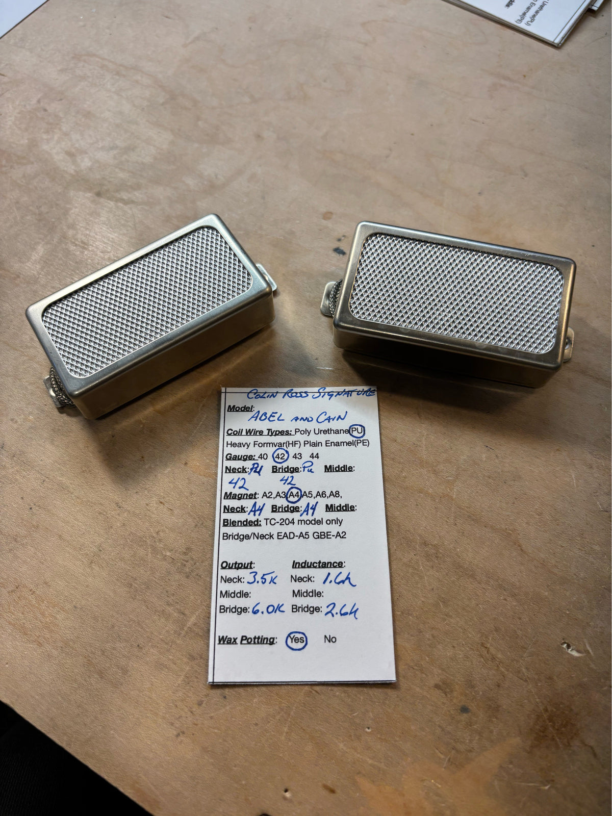 Worship spec Pickups