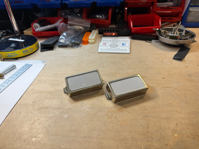 Foil options for open top humbucker covers