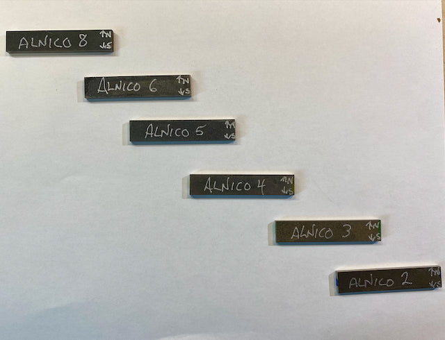Alnico bar magnets